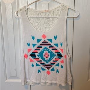 Papaya geometric tank.